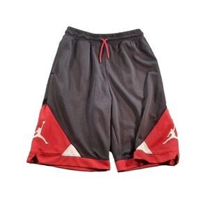 Air Jordan Basketball Shorts Youth Sz XL 13-15 Years Black‎ Red White Drawstring
